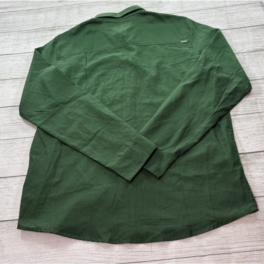 5.11 Tactical Igor Shirt Green Houndstooth Long Sleeve Snap Button Size M - Picture 8 of 8